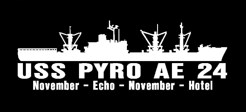 USS PYRO AE 24 Silhouette Vinyl Decal 4