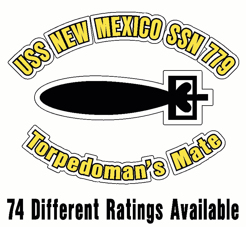 USS NEW MEXICO SSN 779 Rating Decal 5